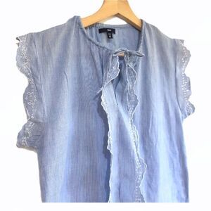 GAP blue cotton summer sleeveless top